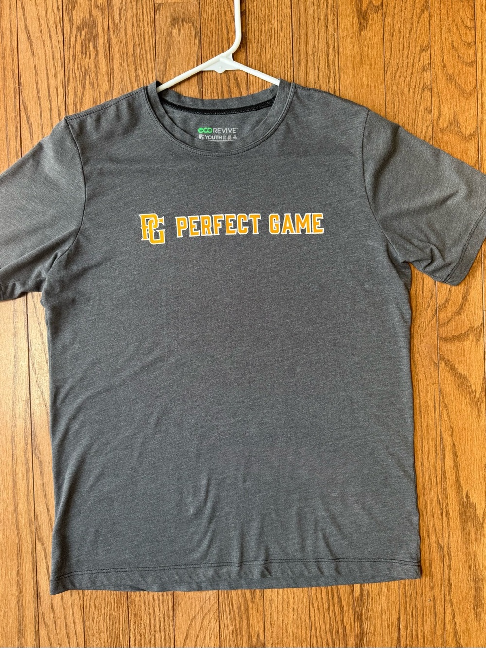 Perfect Game Grey Logo Tee - Youth size XL